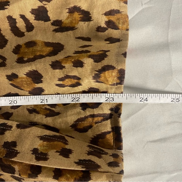 Lauren Ralph Lauren Leopard Cheetah Button Down Shirt, Size Petite Large - Picture 7 of 7